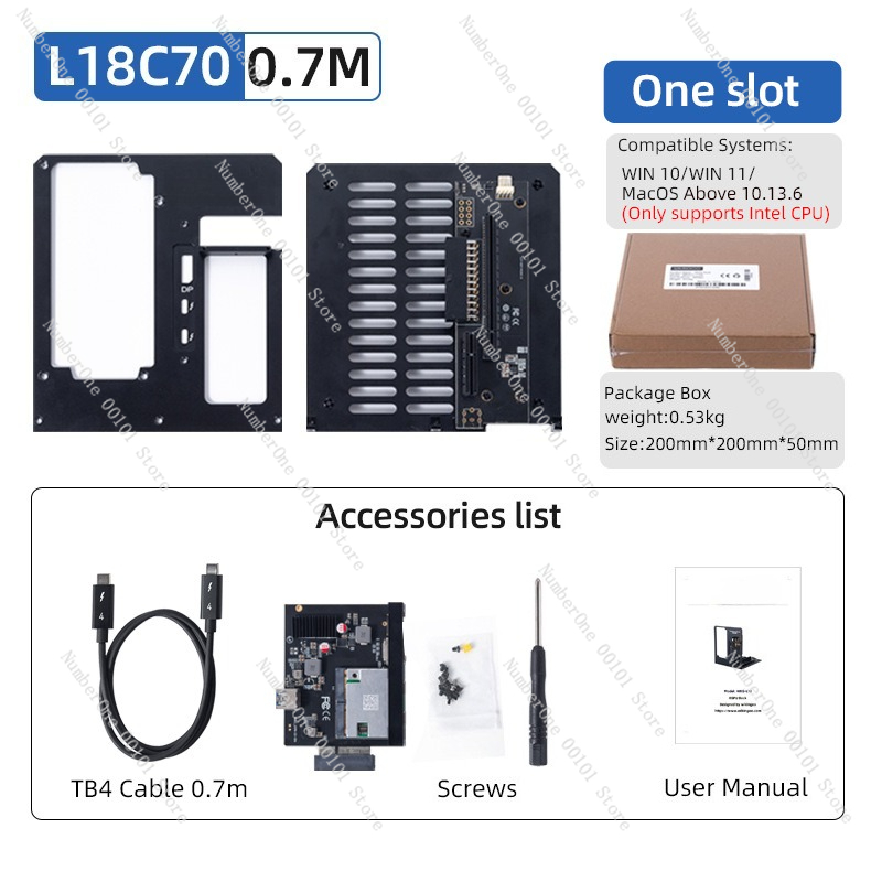 Thunderbolt 4 External Gpu Enclosure - Boîtier externe pour carte graphique L18